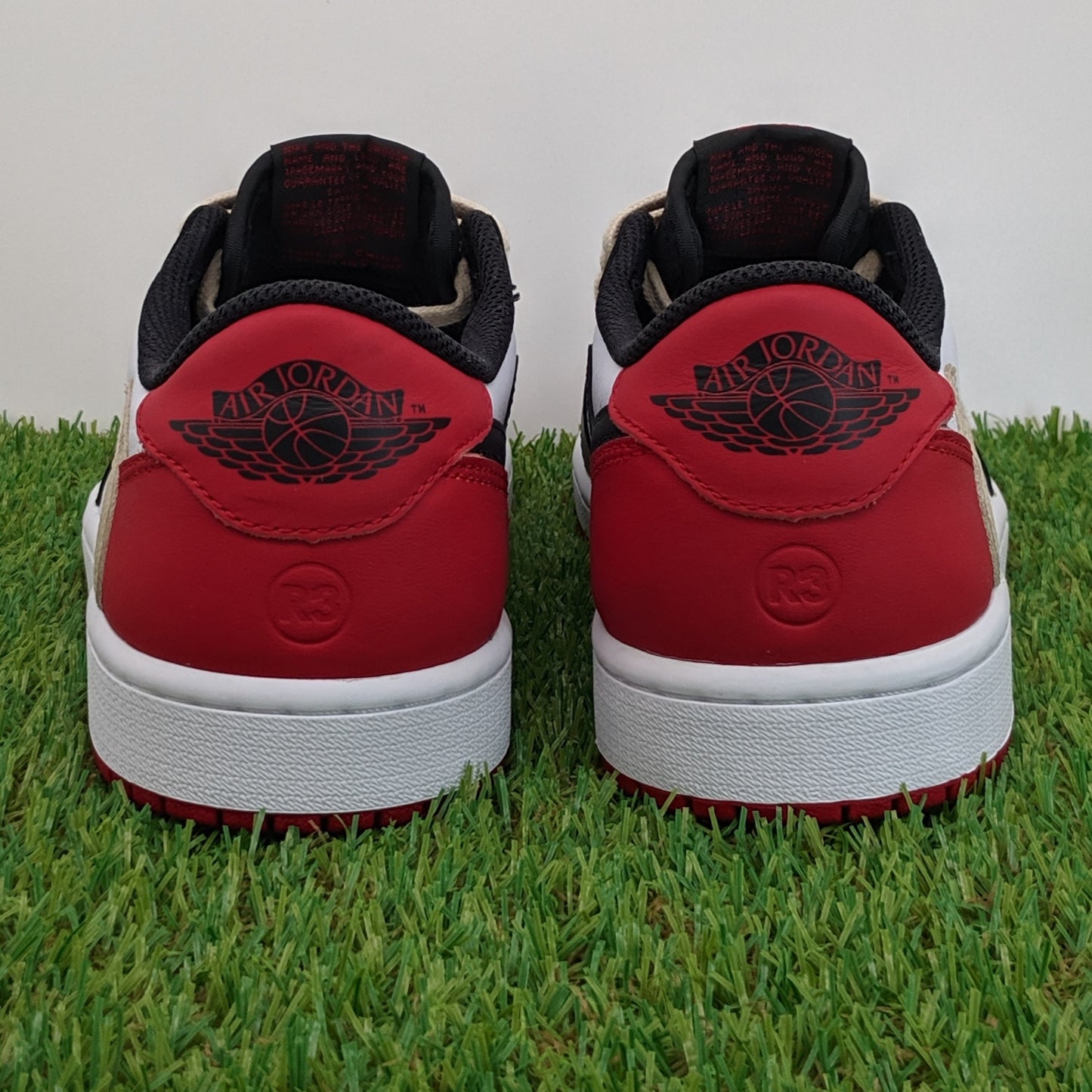 AJ1 low red fragment travis custom