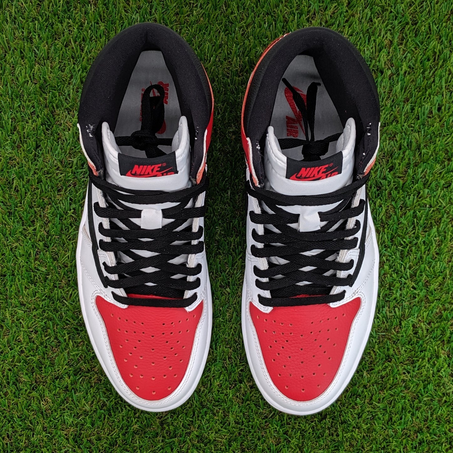 AJ1 high red fragment travis custom