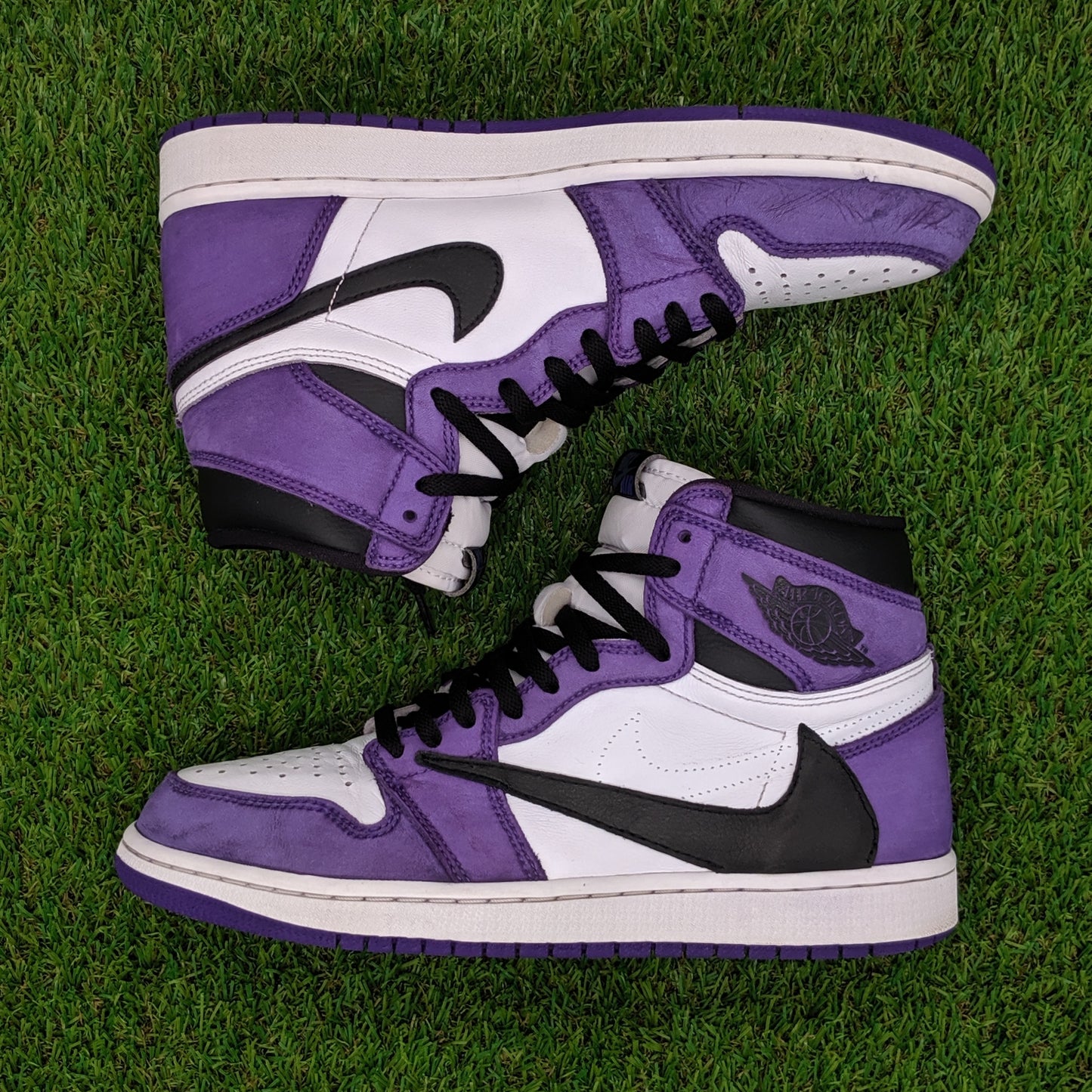 AJ1 court purple travis custom