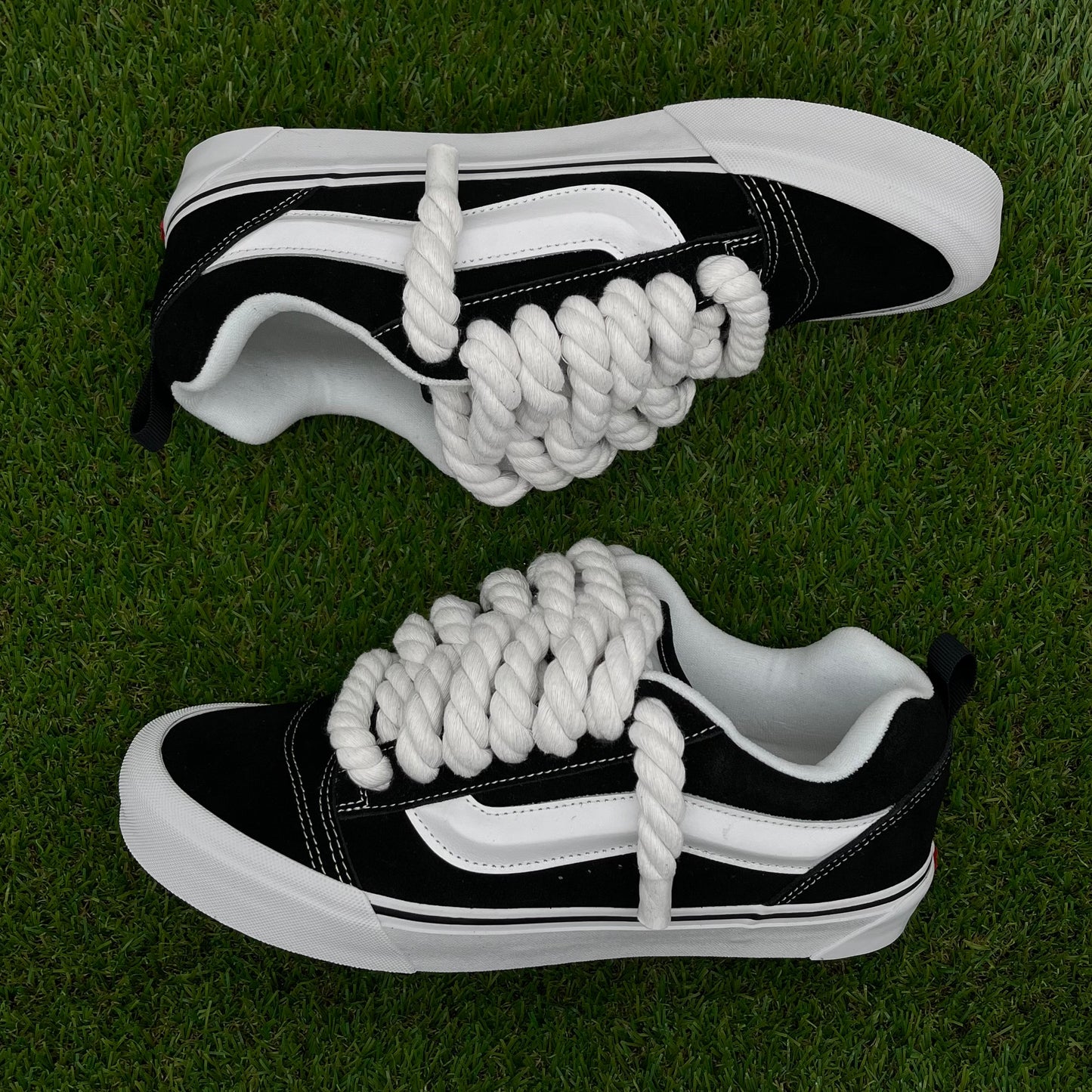 Vans knu skool negras rope laces