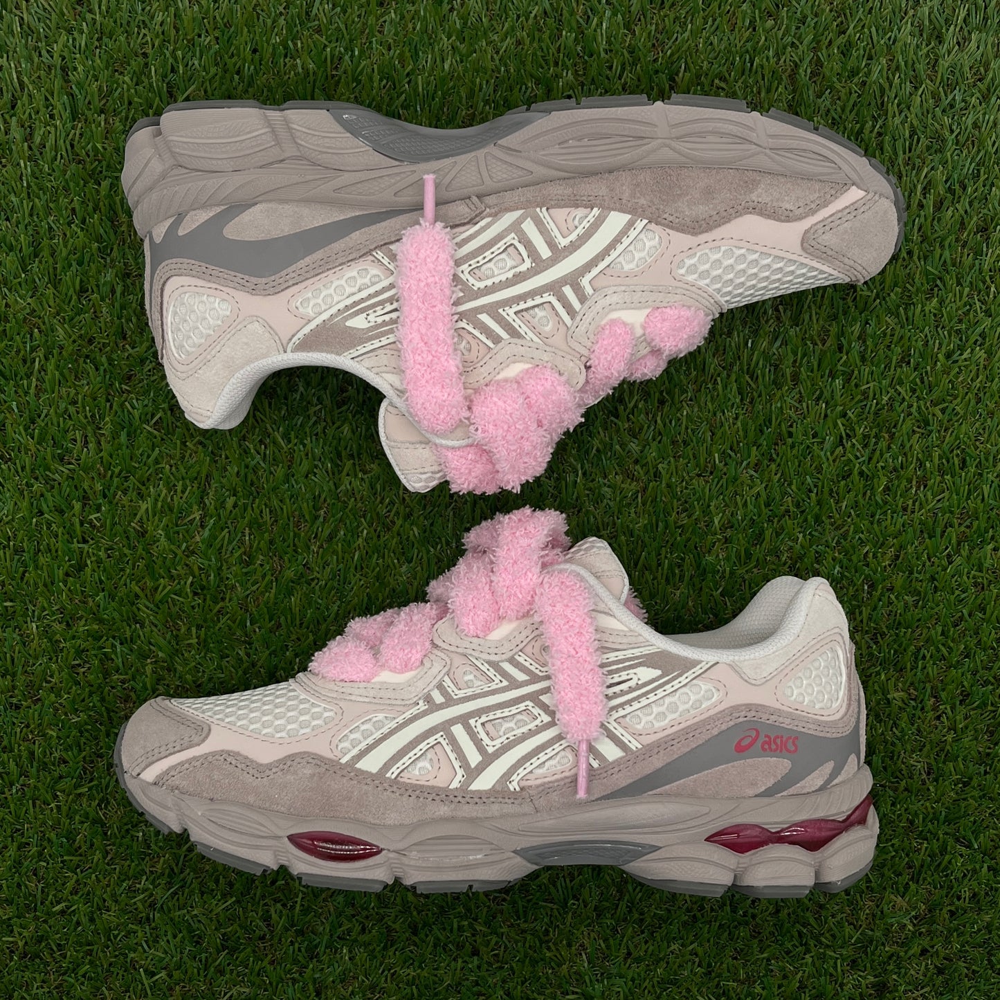 Asics gel nyc fluffy laces rosa