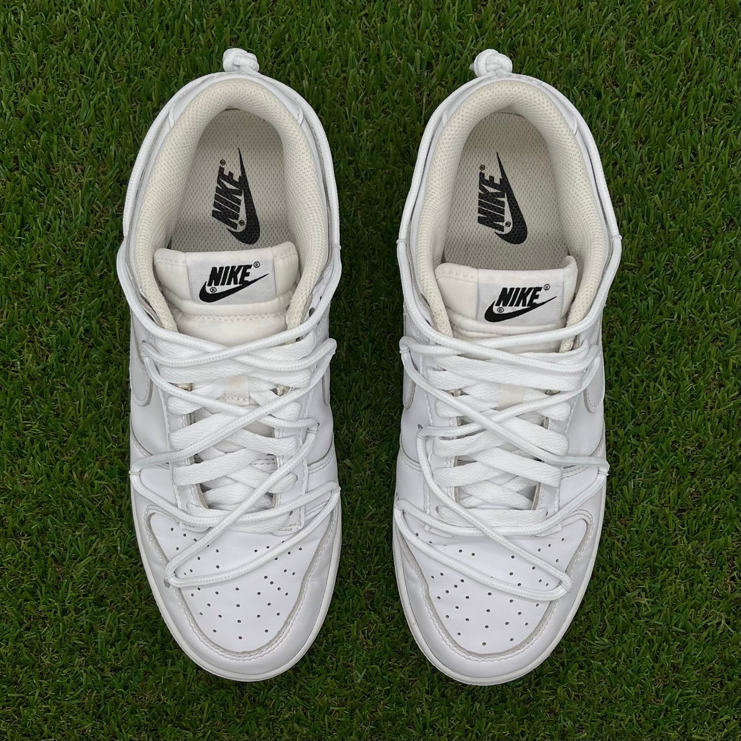 Dunk low off white custom 3e white