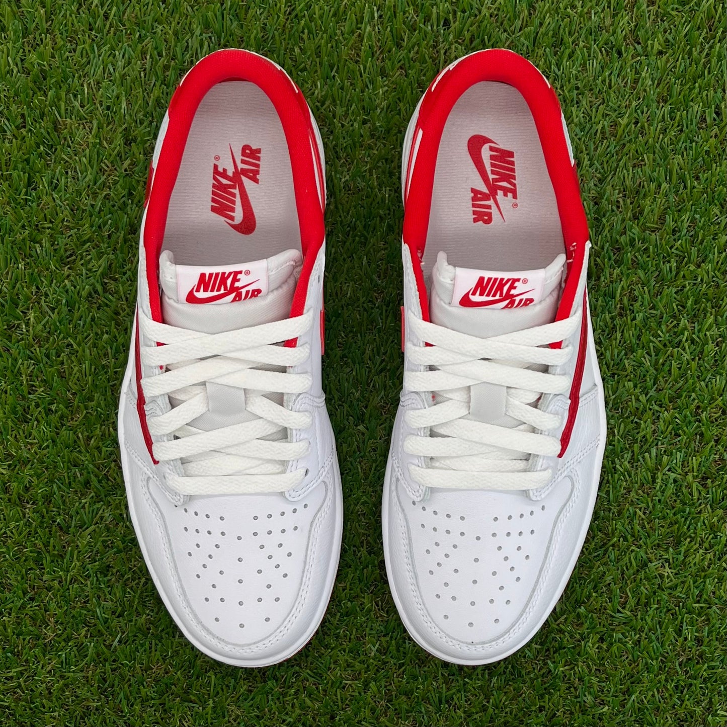 AJ1 low red sample travis custom