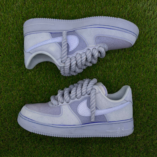 AF1 low rope laces azul