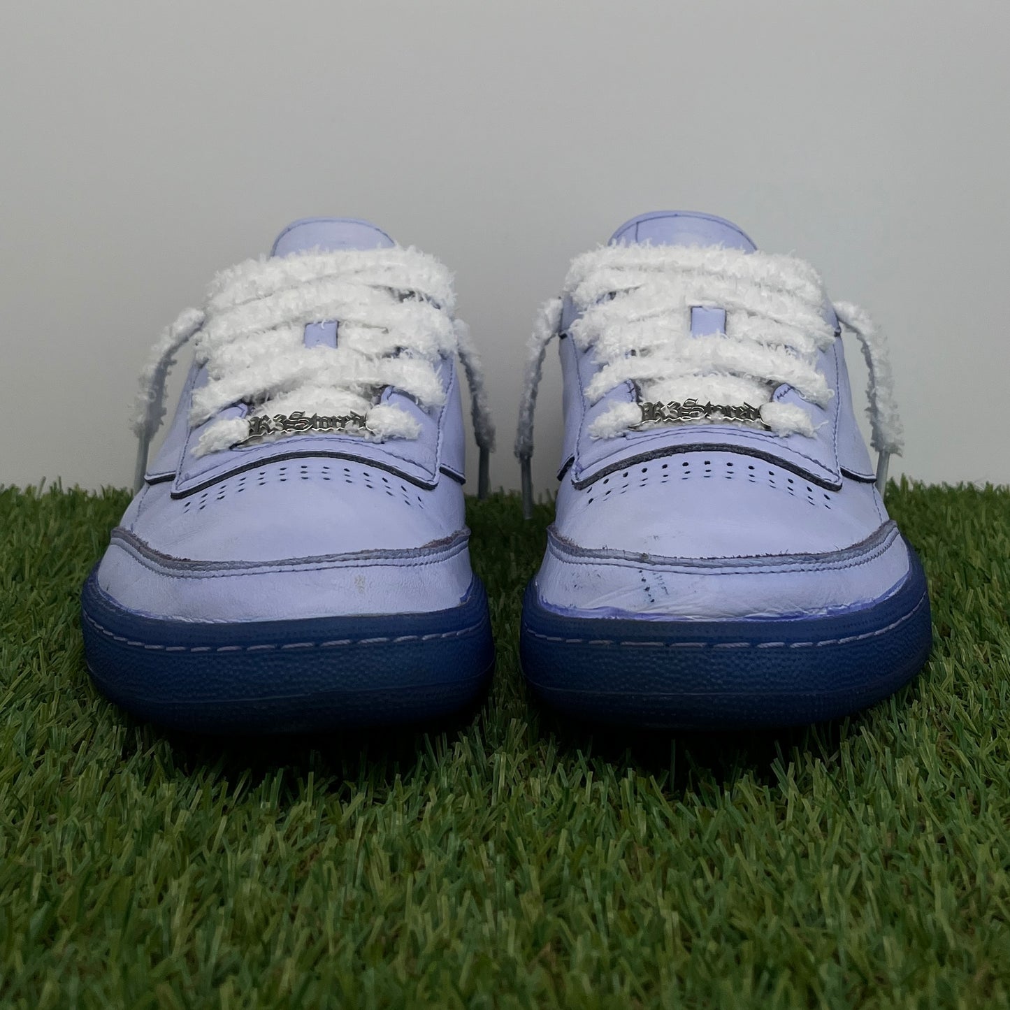 Reebok blue dye fluffy laces (43)