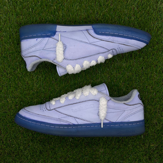 Reebok blue dye fluffy laces (43)