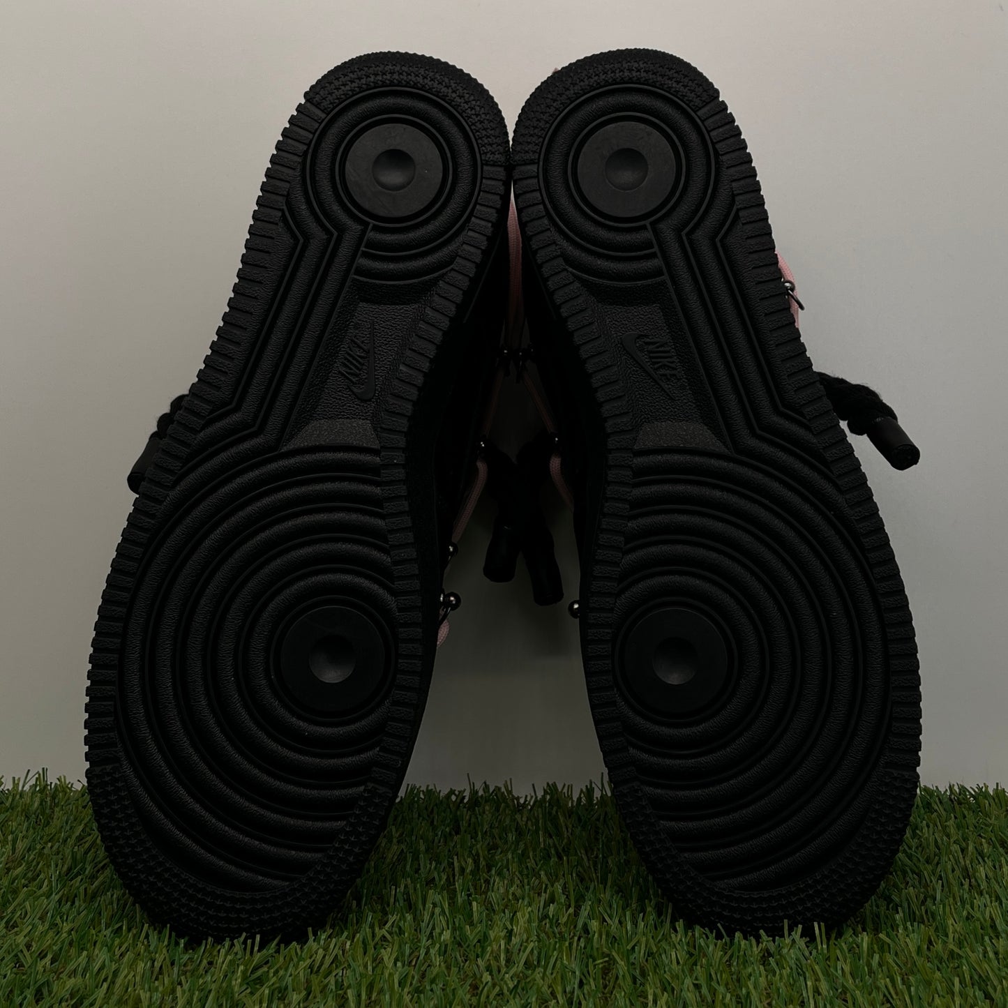 AF1 low black rope extra laces pink