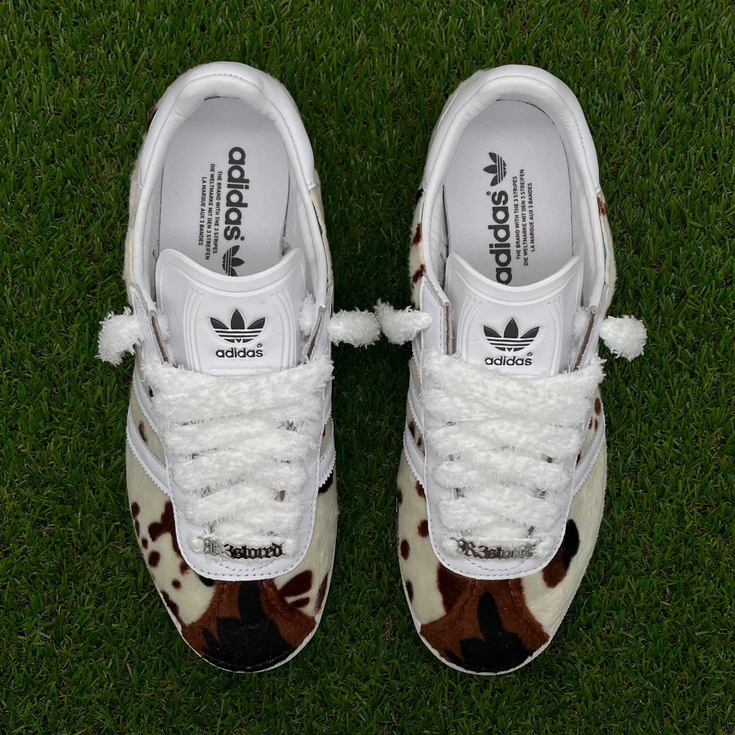 Adidas Gazelle fluffy cow