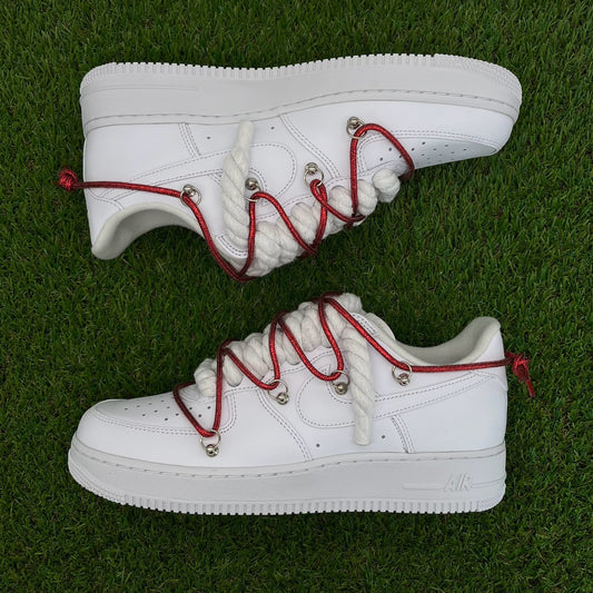 AF1 rope extra laces red