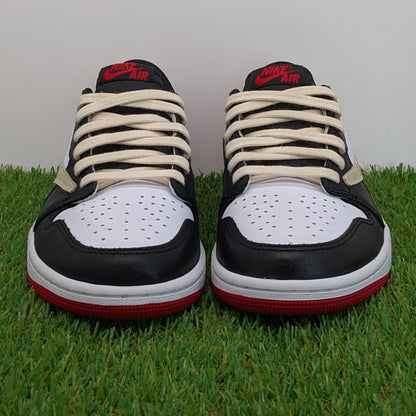 AJ1 low red fragment travis custom