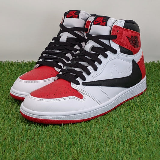 AJ1 high red fragment travis custom