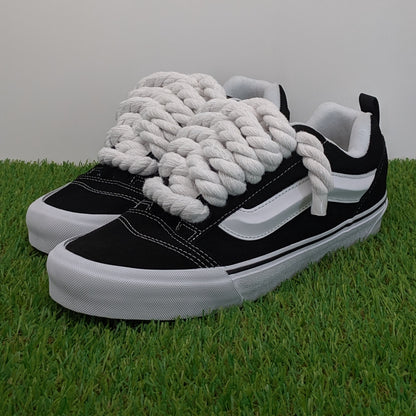 Vans knu skool negras rope laces