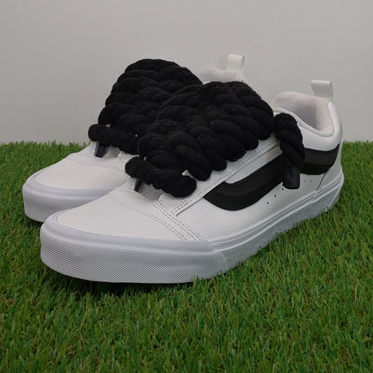 Vans knu skool blancas rope laces