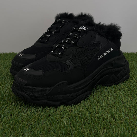 Balenciaga Triple S Fur Negro (41)