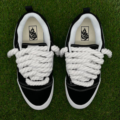 Vans knu skool negras rope laces
