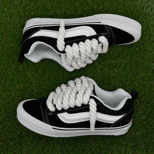 Vans knu skool negras rope laces