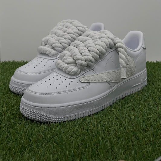 AF1 travis rope laces white