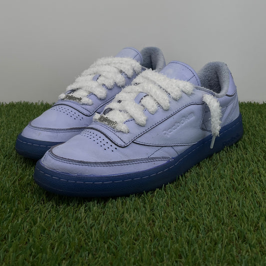 Reebok blue dye fluffy laces (43)