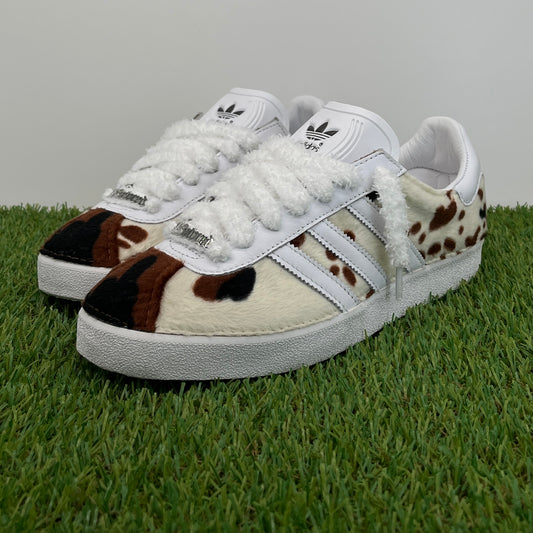 Adidas Gazelle fluffy cow