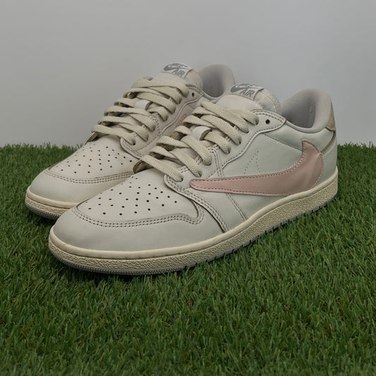 AJ1 low coffee rosa Travis custom